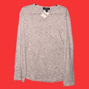Silver Long Sleeve Shirt w/ Pocket